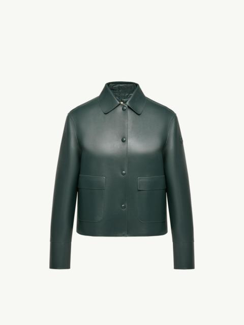 Haricot 3-in-1 Leather Down Shirt Jacket