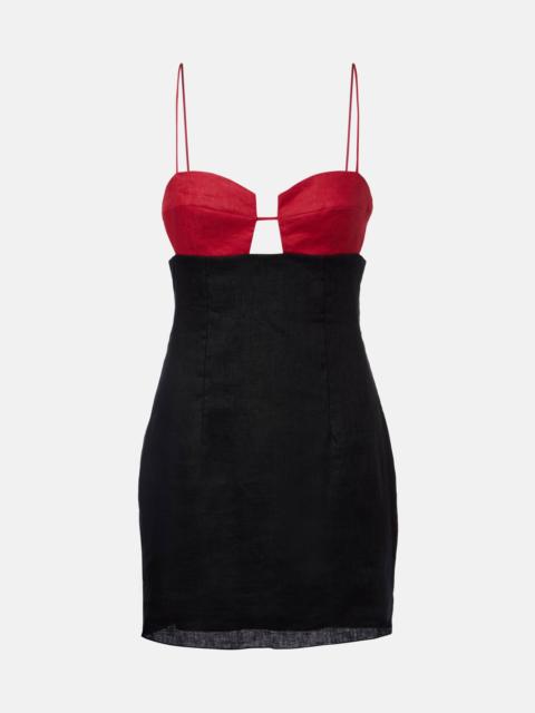 Soline linen minidress