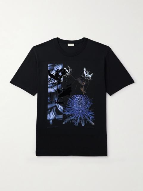 Printed Cotton-Jersey T-Shirt Black