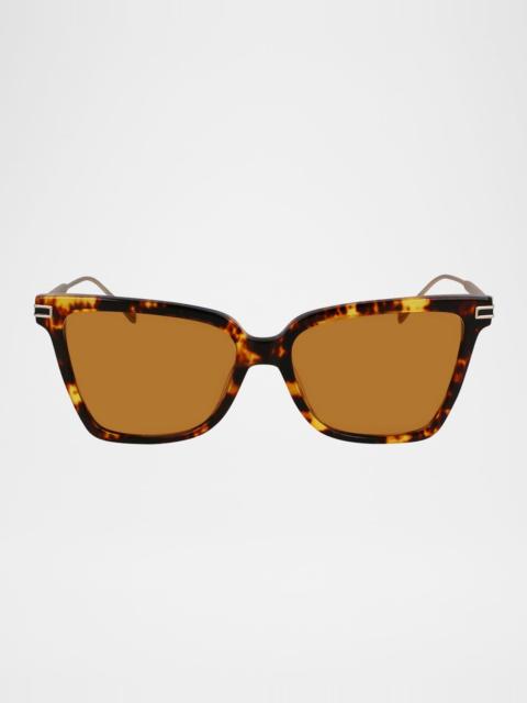 Gancino Acetate & Metal Cat-Eye Sunglasses