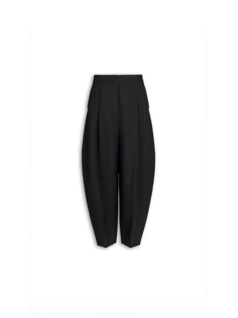 WOOL GABARDINE ROUND PANTS