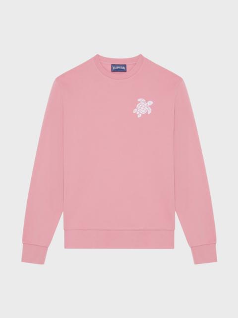 MEN CREWNECK COTTON SWEATSHIRT BIG TURTLE EMBROIDERY