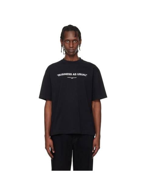 Black 'Business' Quote Skate T-shirt
