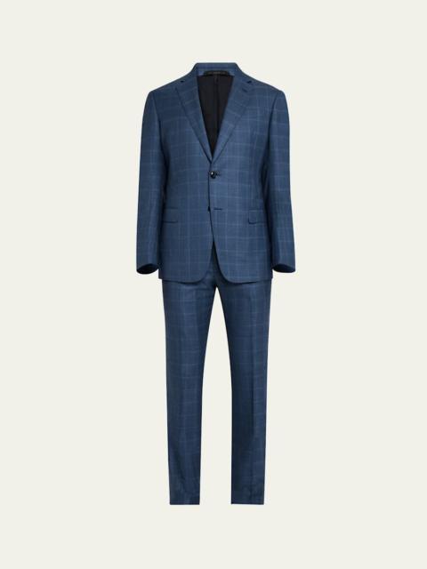 Men's Blurred Windowpane 240G Suit