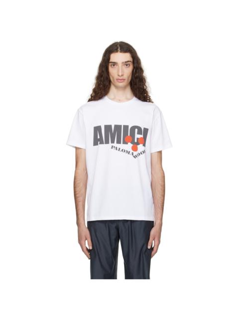 White 'Amici' T-shirt