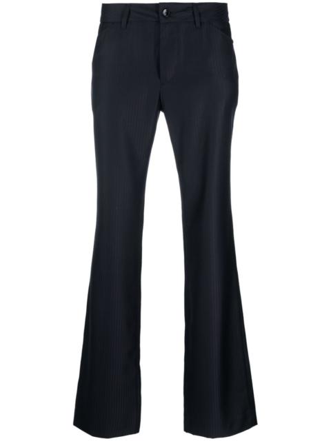 striped wool trousers