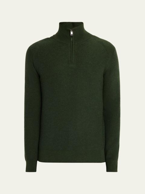 Men's Cashmere Quarter-Zip Sweater