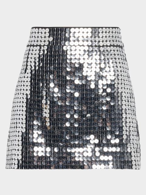 Sequined Mini Skirt