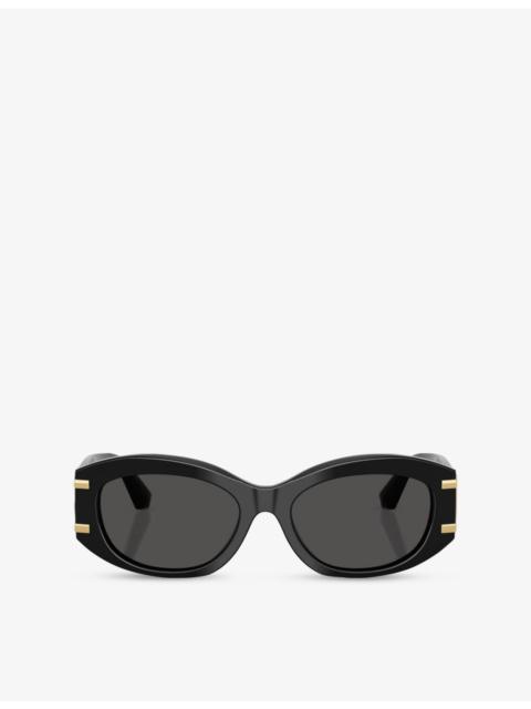 DG4502 Oval-Frame Acetate Sunglasses