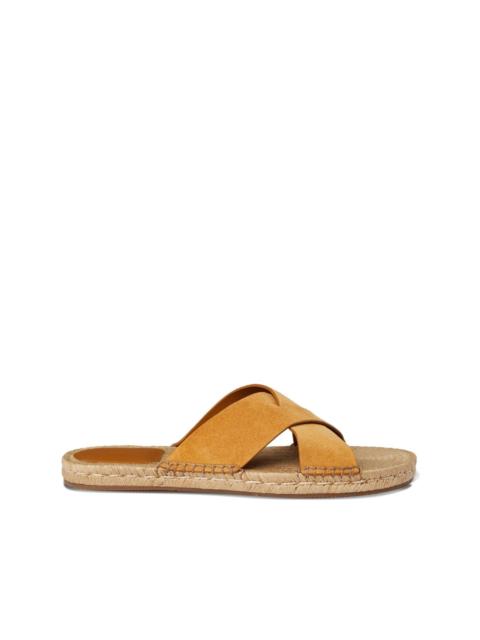 cross-strap espadrille sandals