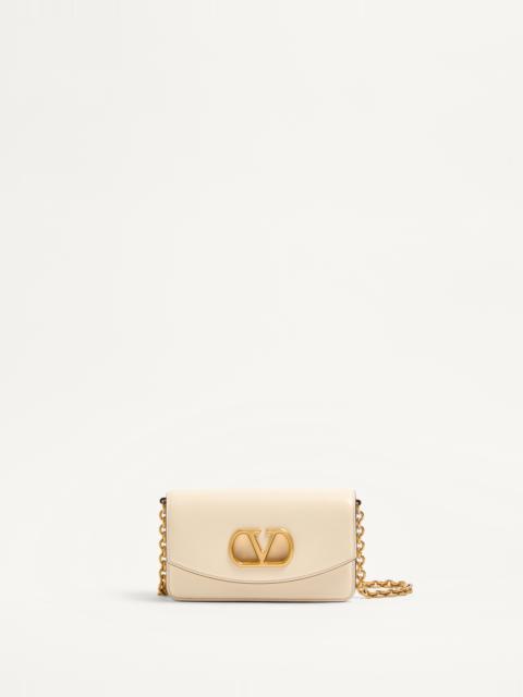 VALENTINO GARAVANI VAIN CLUTCH BAG IN SHINY CALFSKIN