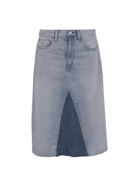 Cotton skirt with logo