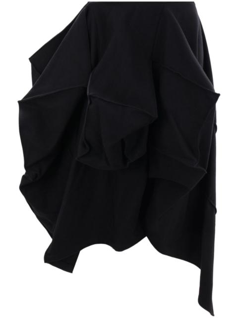 asymmetric-design skirt