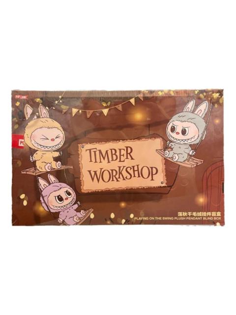 Pop Mart Labubu The Monsters Timber Workshop Playing on the Swing Pendant Pop Land Exclusive Sealed 