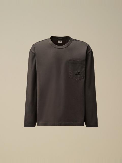 Mercerized 30/2 Jersey Twisted Long Sleeve T-Shirt
