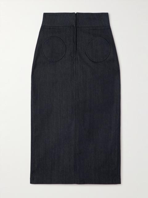 Takashi Denim Midi Skirt