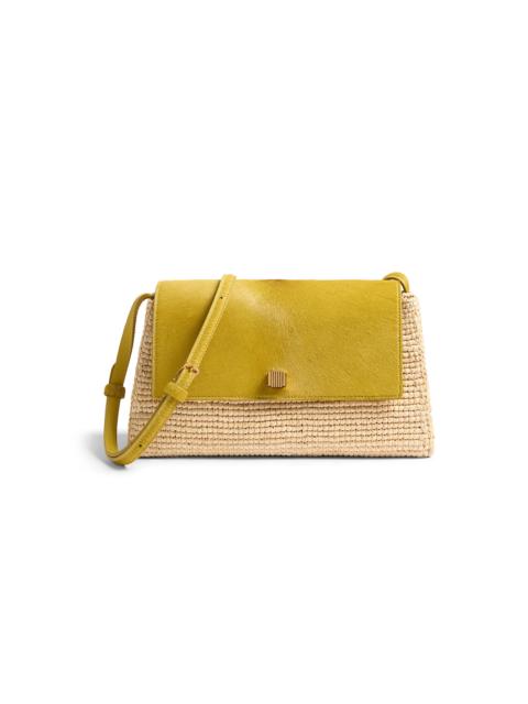 Audrey Raffia Crossbody yellow