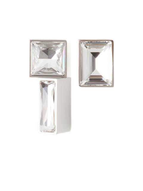 crystal-embellished bar earrings