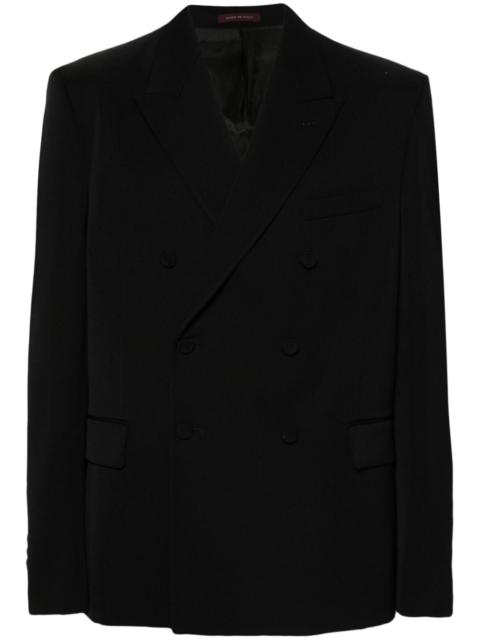 double-breasted wool blazer