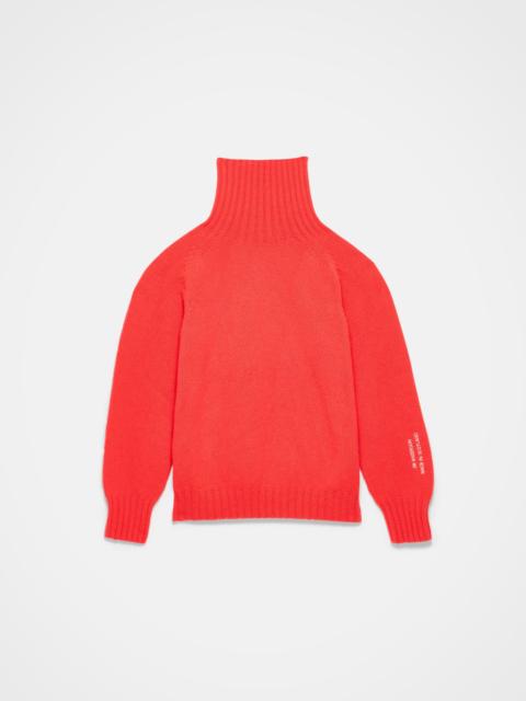 TURTLE NECK JUMPER IN NEON ORANGE
