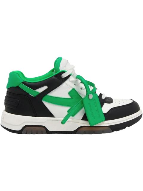OFF-WHITE Out Of Office "OOO" Low Tops Black Green