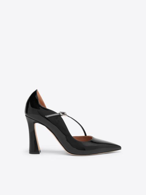 Bettina 90 Black Patent Leather Pumps