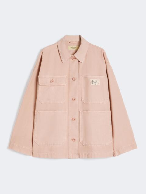 Cotton canvas workwear jacket - PINK