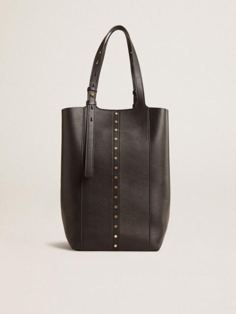24/7 Bag in black leather with adjustable handles