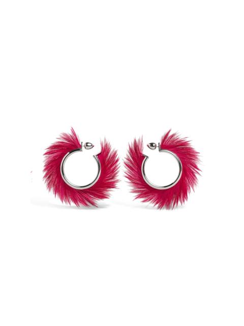 BLADE HOOPS WITH FEATHERS