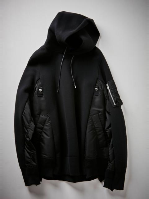 Sponge Sweat x Nylon Twill Hoodie