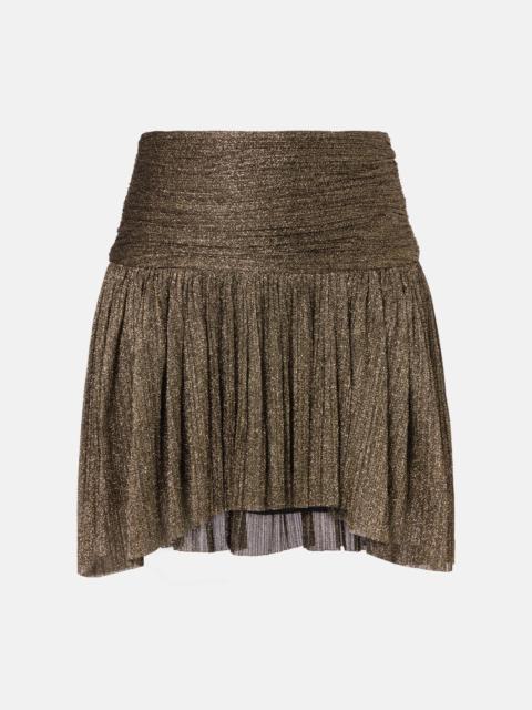 Eloise asymmetric embellished miniskirt