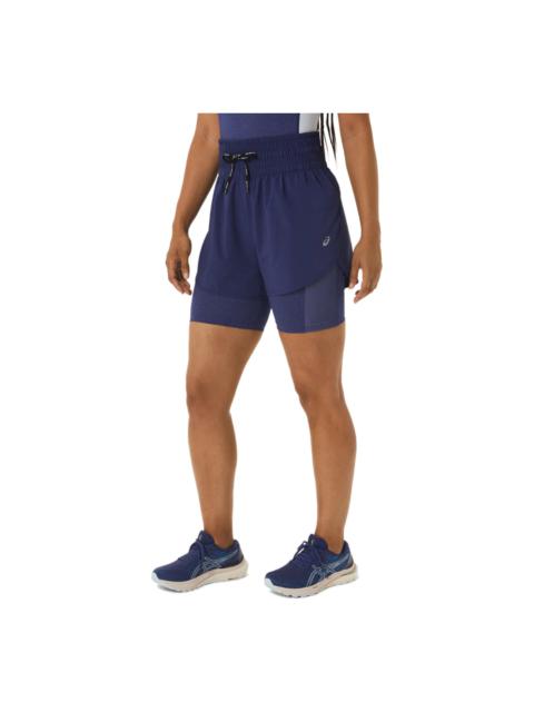 (WMNS) ASICS Nagino 4" Run Short 'Navy' 2012C819-400