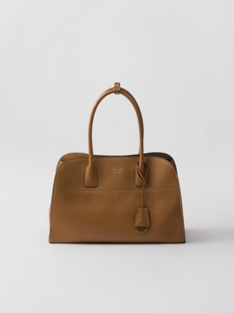 Large leather tote bag