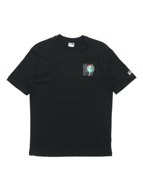 PUMA Environmental Friendly Printing Round Neck Short Sleeve Black 599181-01