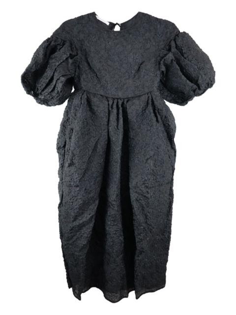 Jeanne puff-sleeve midi dress