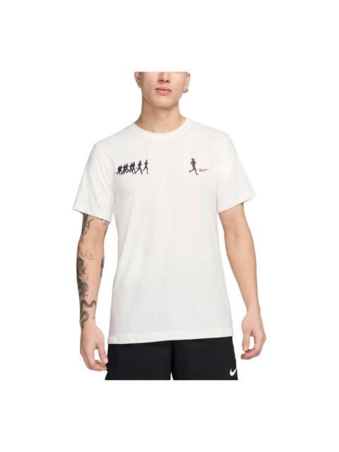 Nike Dri-FIT Running T-Shirt Asia Sizing 'Summit White' FV8393-121