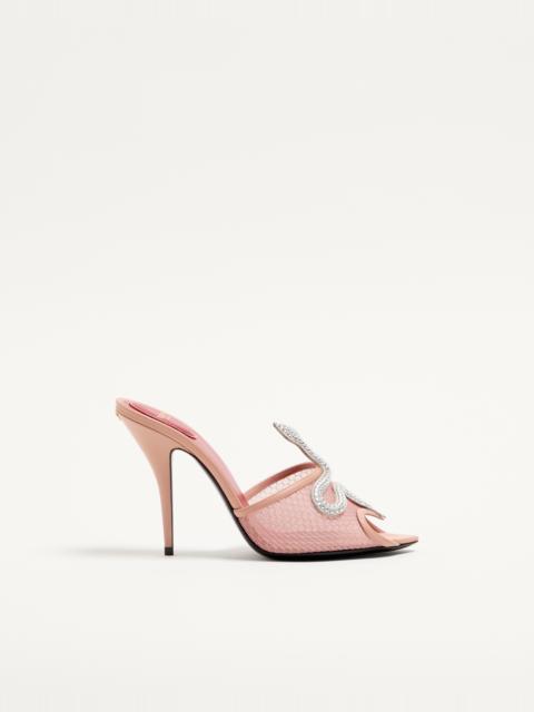 COEUR VIPÈRE MESH SLIDE SANDAL 105MM