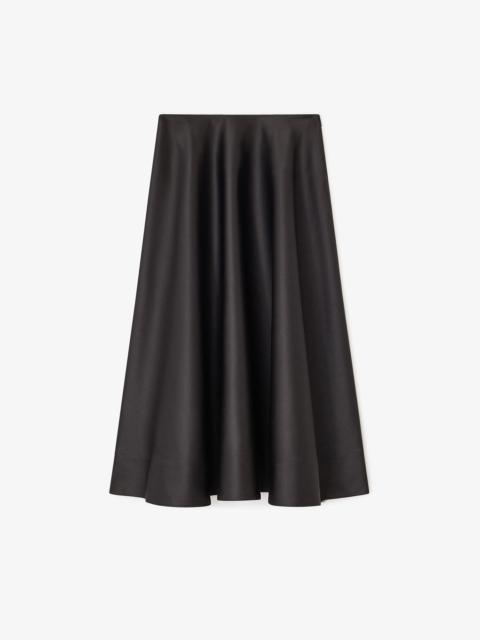 BLACK LONG CIRCLE SKIRT