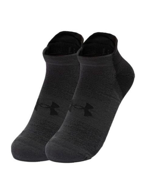 Under Armour Armour Dry Run No Show Short Socks 'Black Jet Grey' 1361164-001