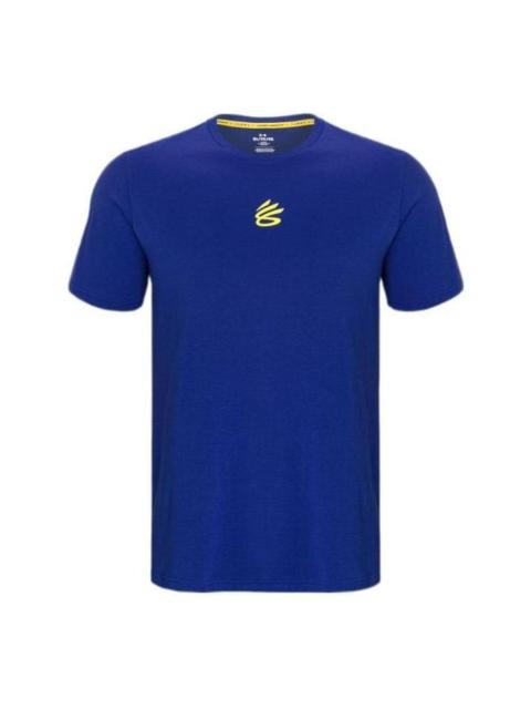 Under Armour Curry Logo T-shirt 'Royal Blue' 1377545-400