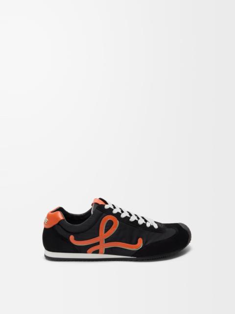 Ballet Runner 2.0 in nylon and calfskin