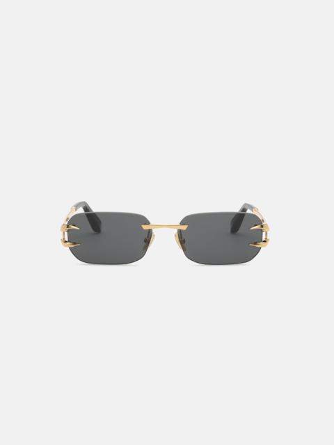 Metal rimless sunglasses