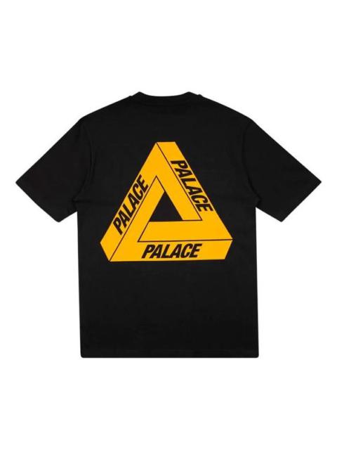 PALACE Tri-To-Help limited Orange Triangle Short Sleeve Unisex Black P18TS236