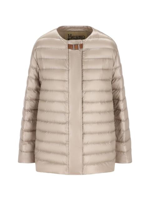 crew-neck puffer jacket