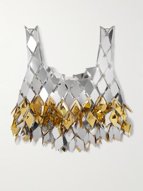 Cropped Fringed Chainmail Top