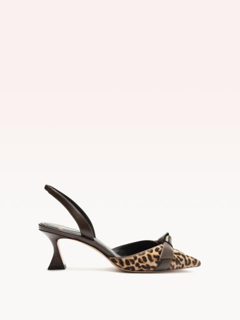 CLARITA BELL SLINGBACK 60 LEOPARD