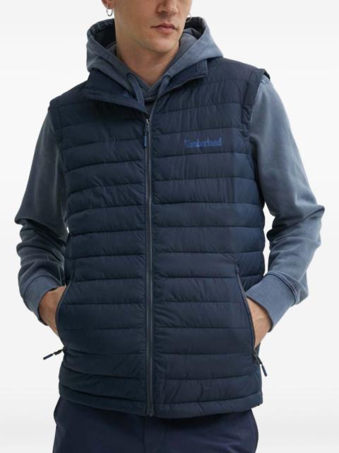 padded zip gilet