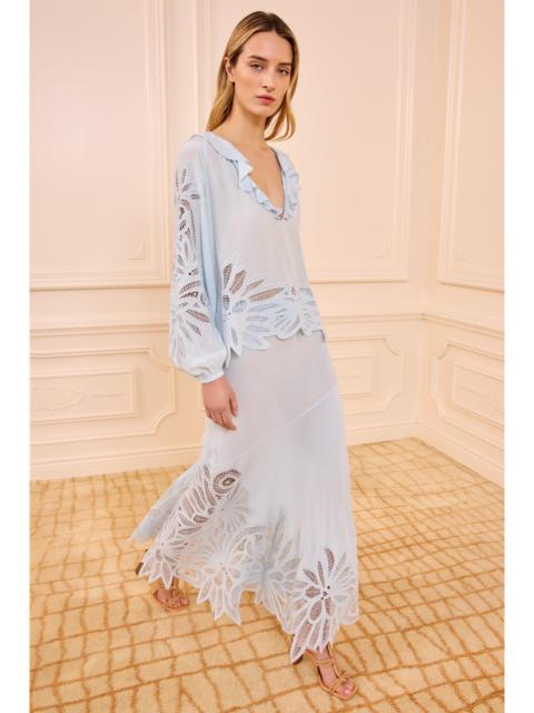 Adonis LS Silk Applique Blouse