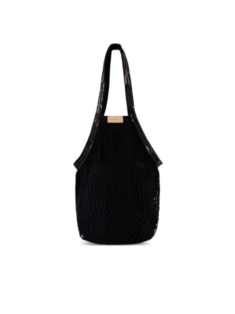 fishnet shoulder bag