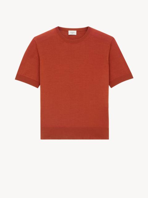 T-SHIRT SWEATER IN WOOL